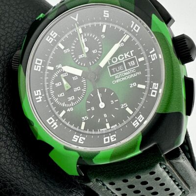 TOCKR Hydro Dipped HULK CAMO Chronograph Swiss Valjoux 7750 Automatic 45mm
