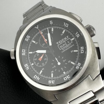 TOCKR Black Limited Edition Chronograph Swiss Valjoux 7750 Automatic 45mm