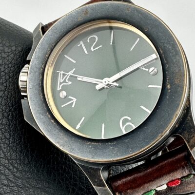 KAVENTSMANN BRONZO 10TH ANNIVERSARY TRIGGERFISH GREEN DIAL 46MM SWISS 2700M