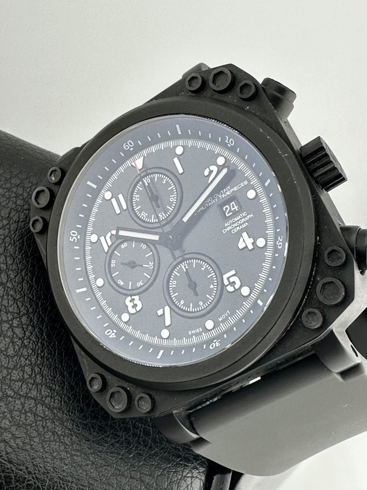 RHYNO OUTFIT RUBICON CERAMA TITANIUM RFS-250 CHRONOGRAPH SWISS AUTOMATIC 47MM