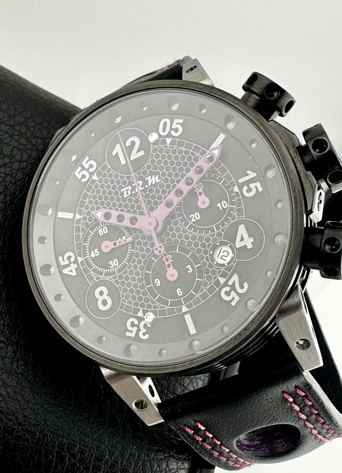 B.R.M BRM V12-44 DLC Steel PURPLE EDITION Swiss Valjoux 7753 Automatic 44mm