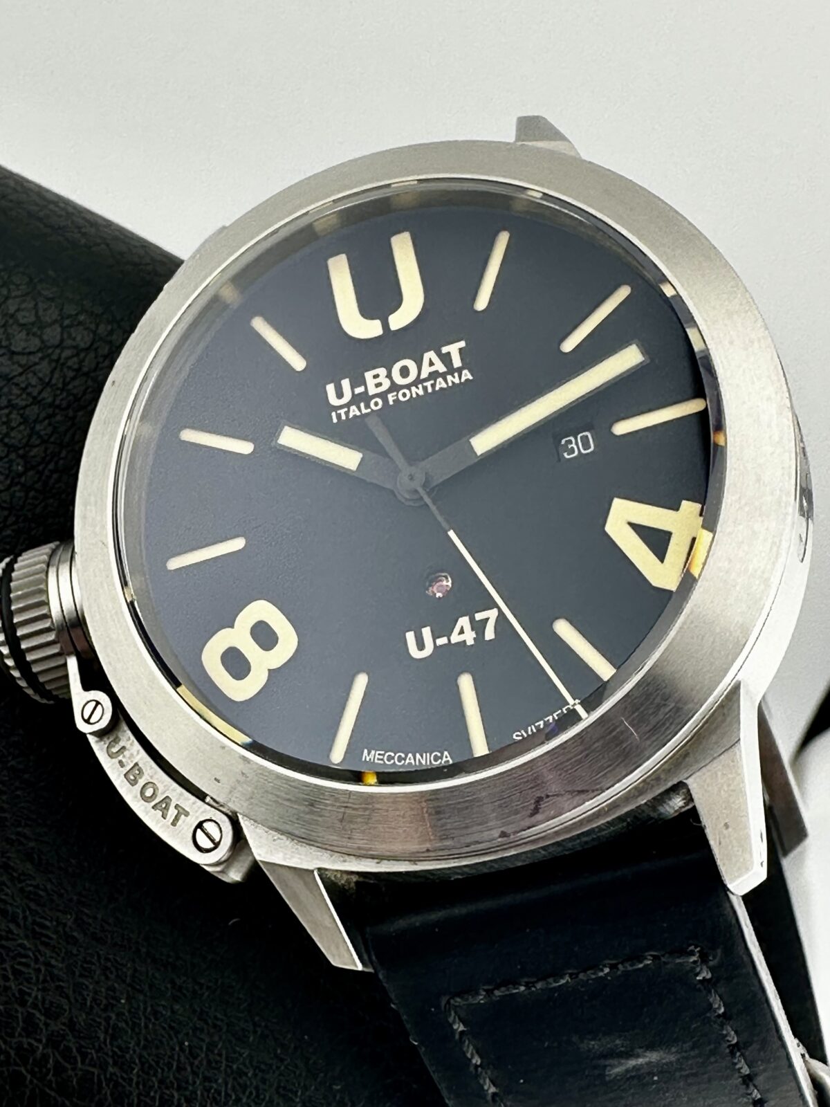 U-BOAT Classico U-47 AS1 Black Dial Ref 8105 Swiss ETA 2824 Automatic 47mm