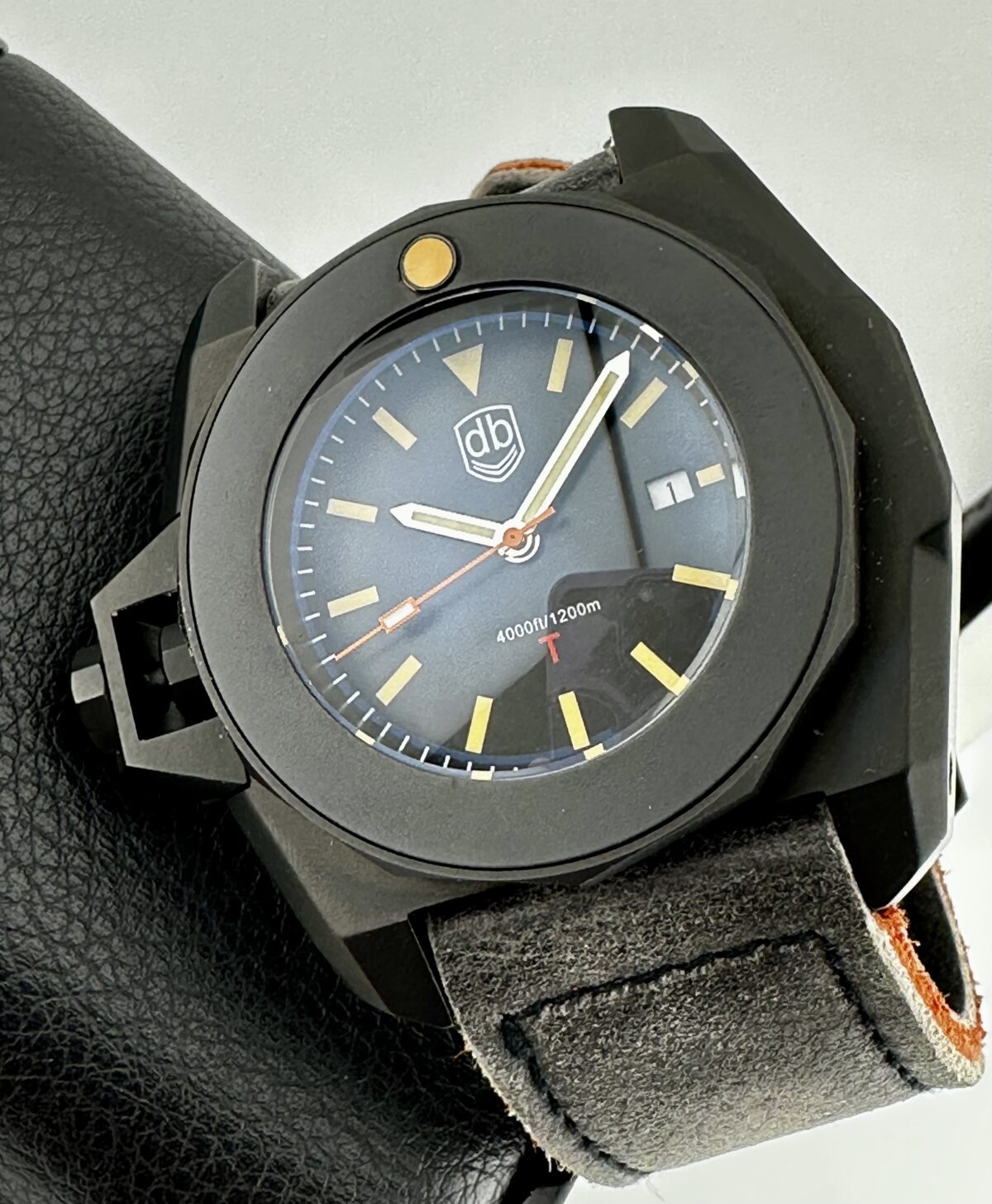 VINTAGE VDB 2024 Timer T BLASTED BLACK 1200m DIVER 48mm Swiss Automatic Complete