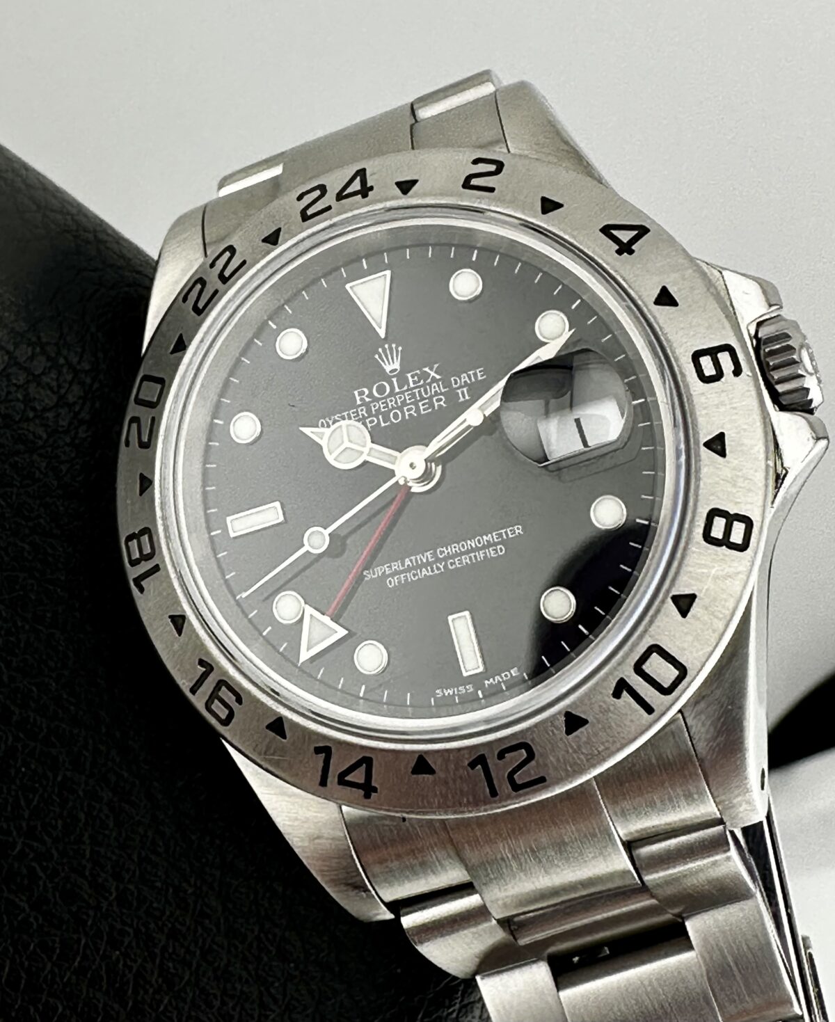 Rolex Explorer Oyster Perpetual 40mm Black Dial Ref 16570 K Series Circa 2002