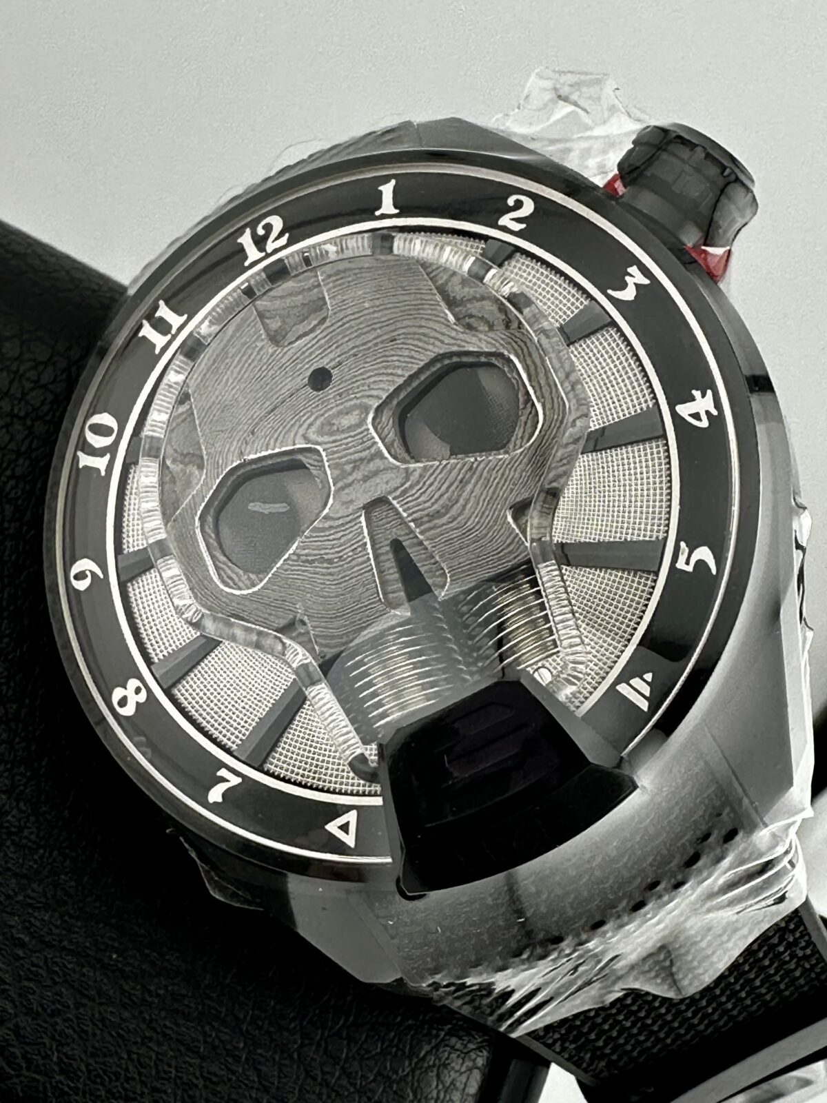 HYT SKULL BAD BOY LIMITED EDITION BLACK DLC TITANIUM DAMASCUS DIAL MSRP $110K