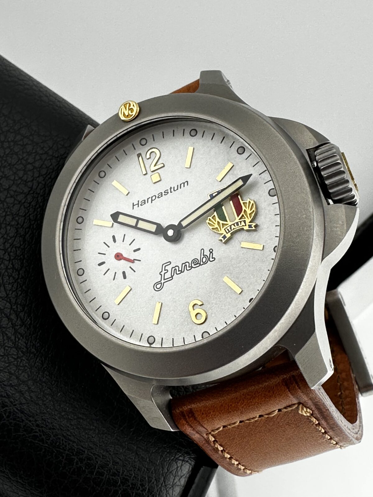 ENNEBI Harpastum Ref 15220 Limited Edition 80 Pieces 49mm Titanium Manual Wind