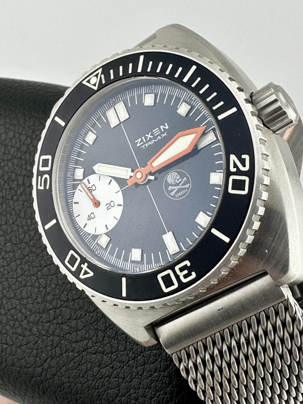 ZIXEN TRIMIX SPECIAL MECHANICAL SWISS UNITAS 6497 SKULL 46MM 1000M DIVER UNWORN