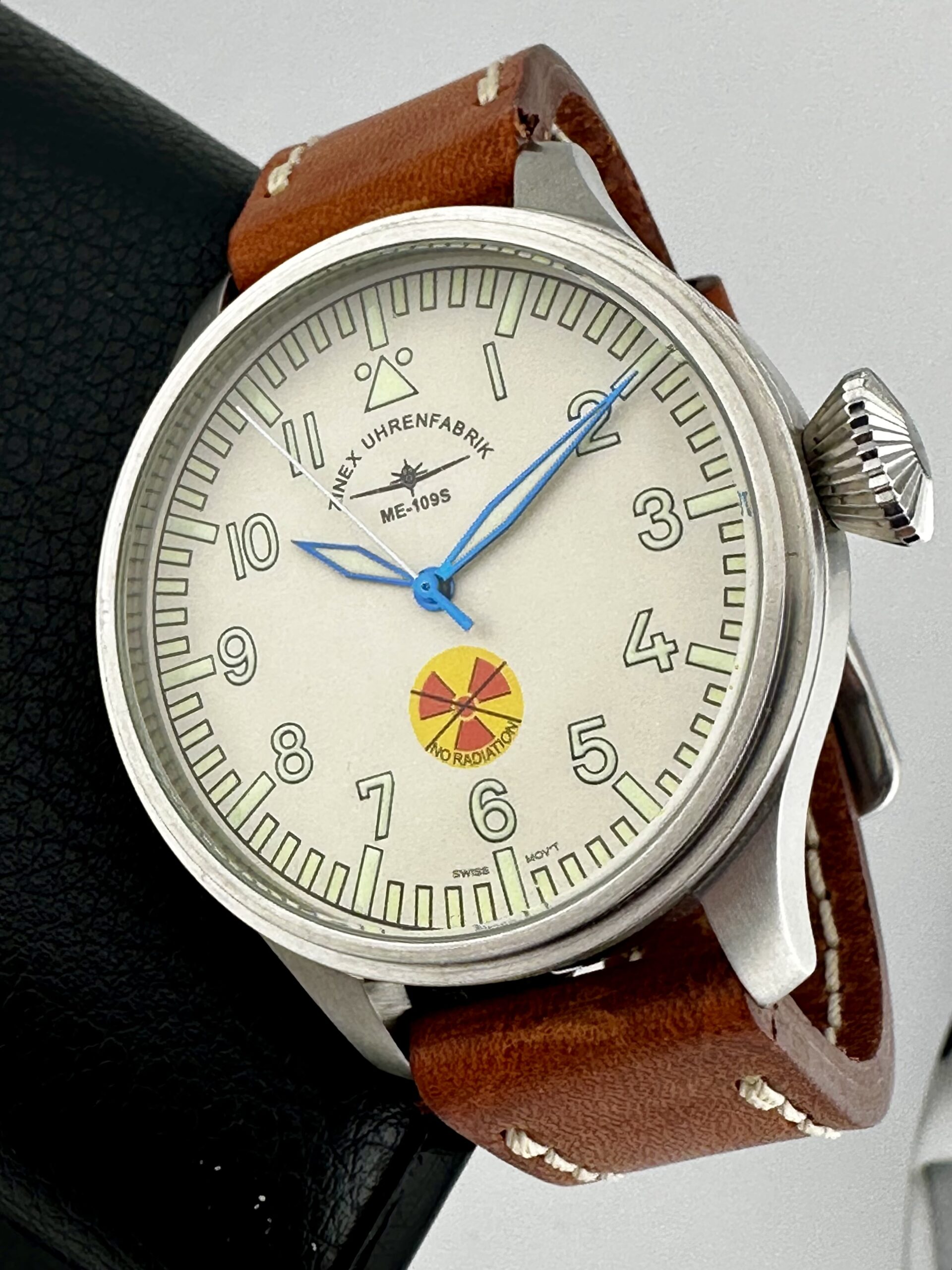 セイクン ZINEX VINTAGE PILOT NO RADIATION LIMITED EDITION White Dial ZIXEN