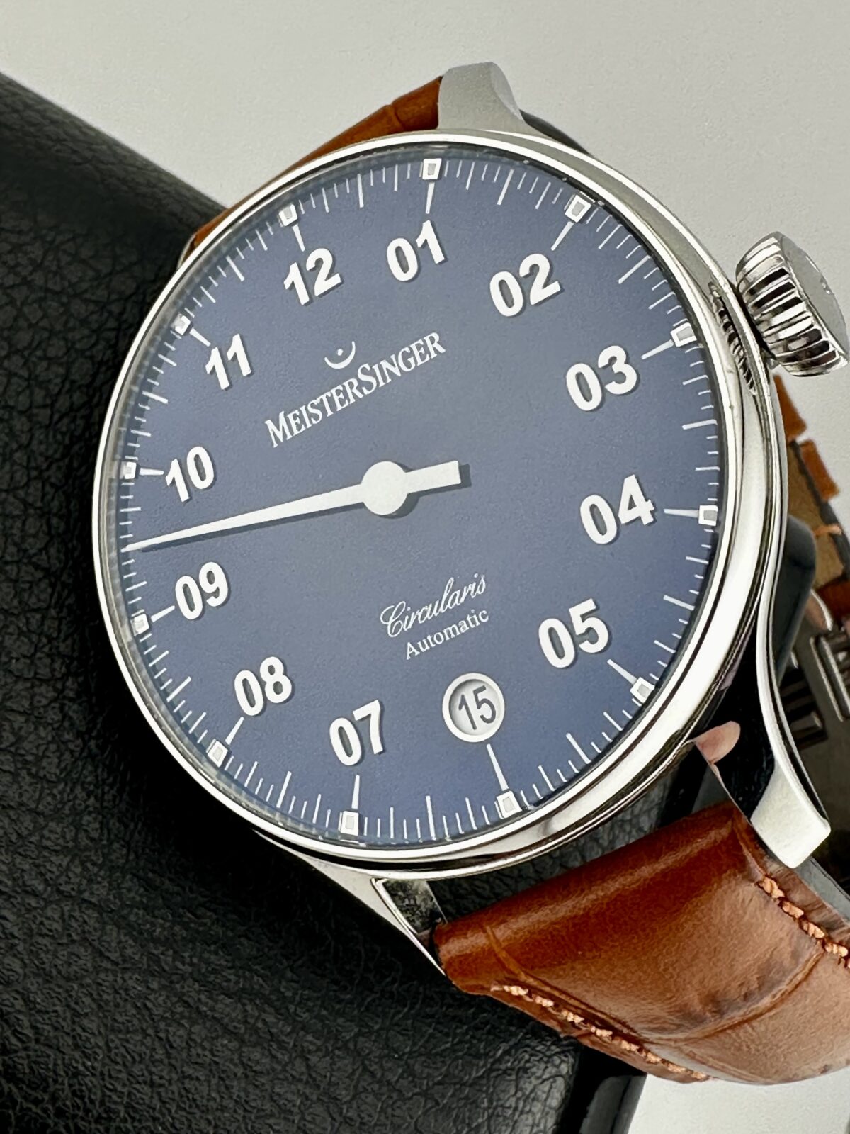 MEISTERSINGER CIRCULARIS Double Barrel 120 Hour Power Reserve Sunburst Blue