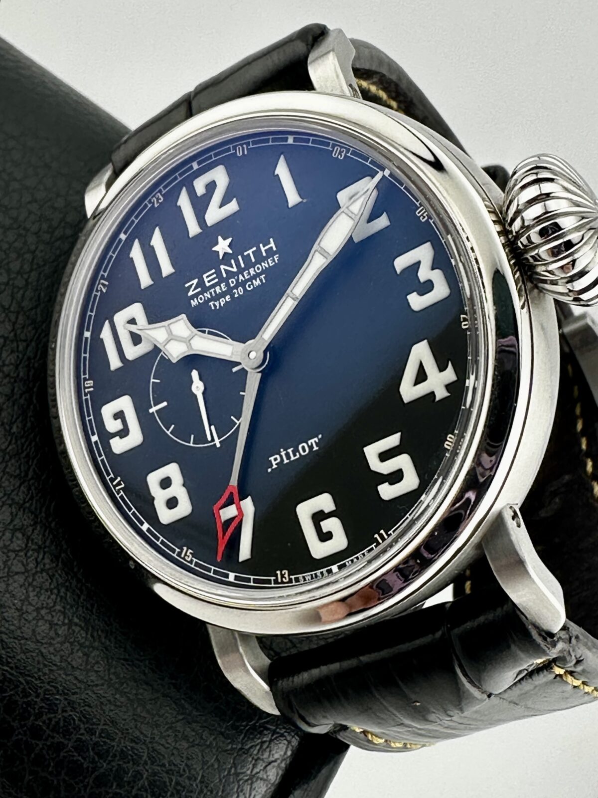ZENITH PILOT MONTRE D’AERONEF TYPE 20 GMT SWISS AUTOMATIC 48MM BLACK DIAL
