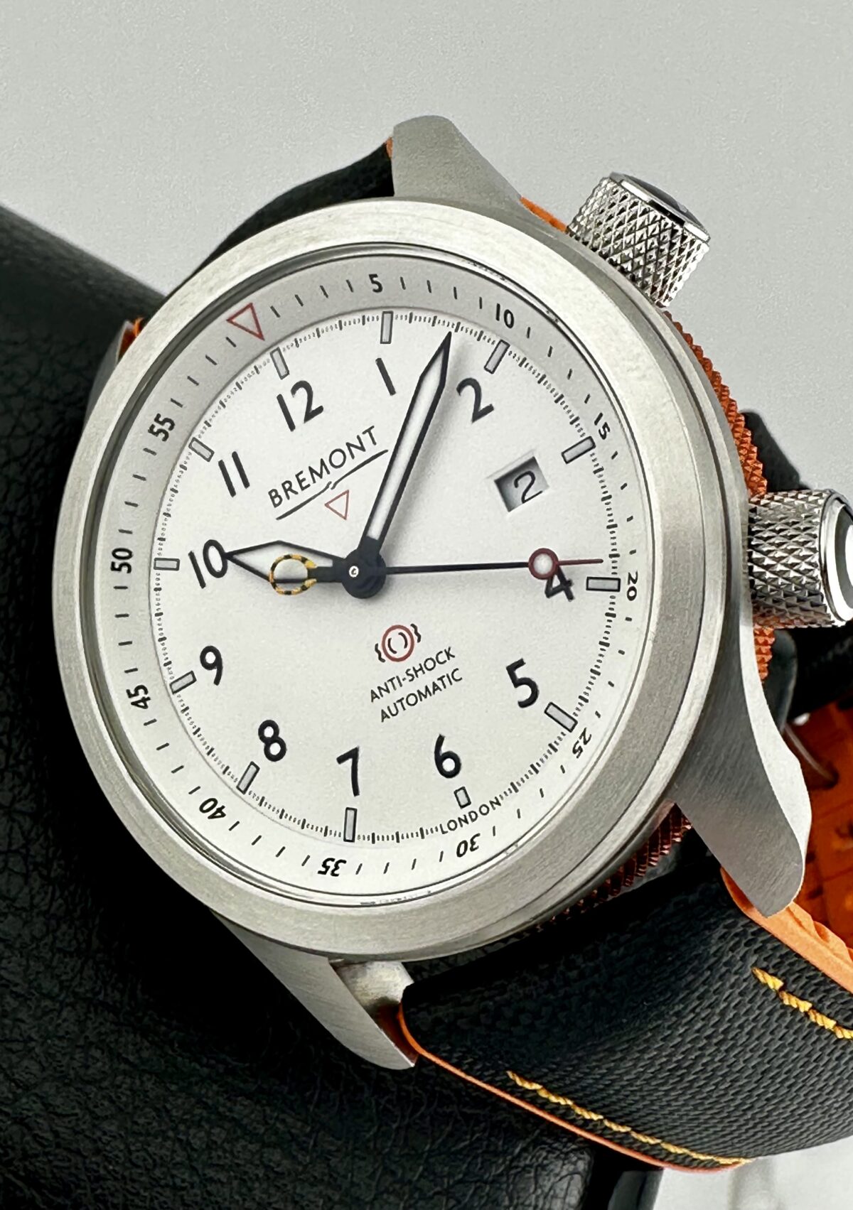 BREMONT MARTIN BAKER MBII ORANGE BARREL WHITE DIAL 43MM AUTOMATIC CHRONOMETER