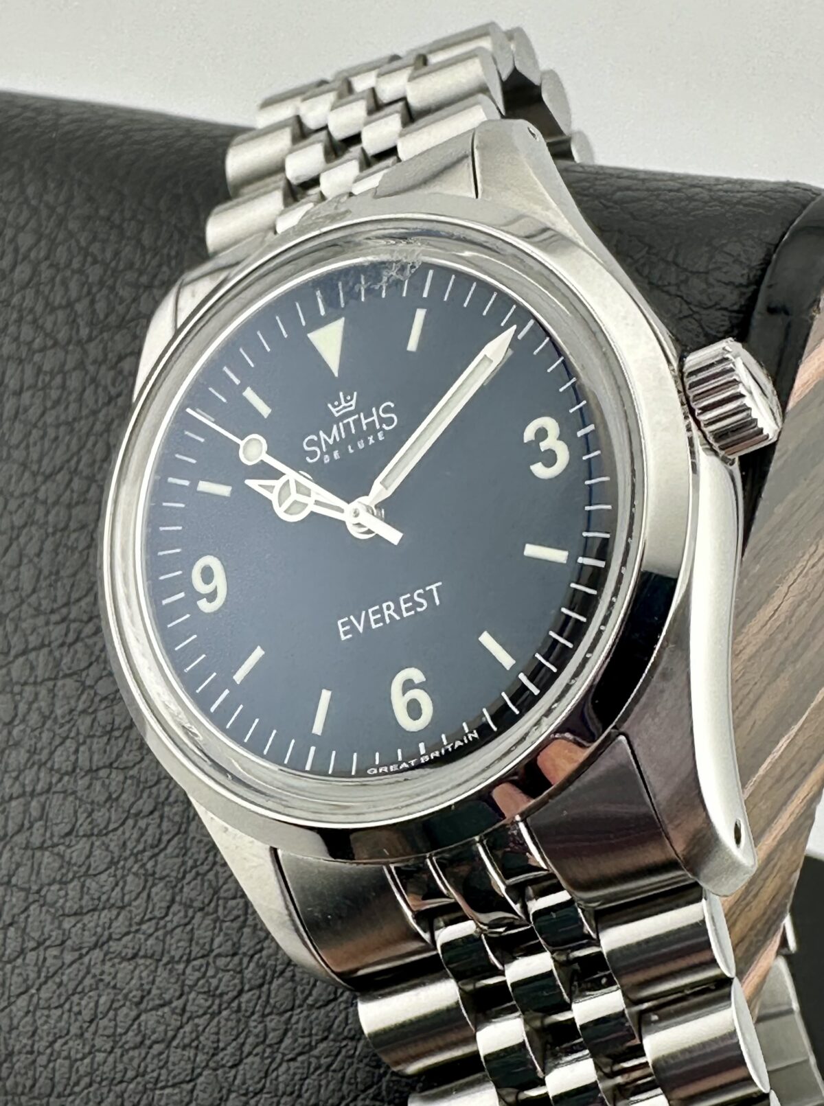 SMITHS EVEREST PRS-25 BLACK EXPLORER 36mm AUTOMATIC JUBILEE & OYSTER BRACELETS