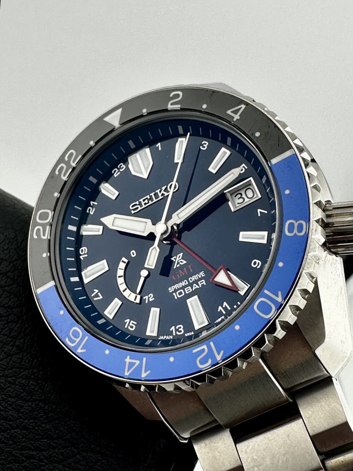 SEIKO PROSPEX LX GMT SNR033J1 LUXE LINE 72 HOUR POWER RESERVE 45mm TITANIUM CASE
