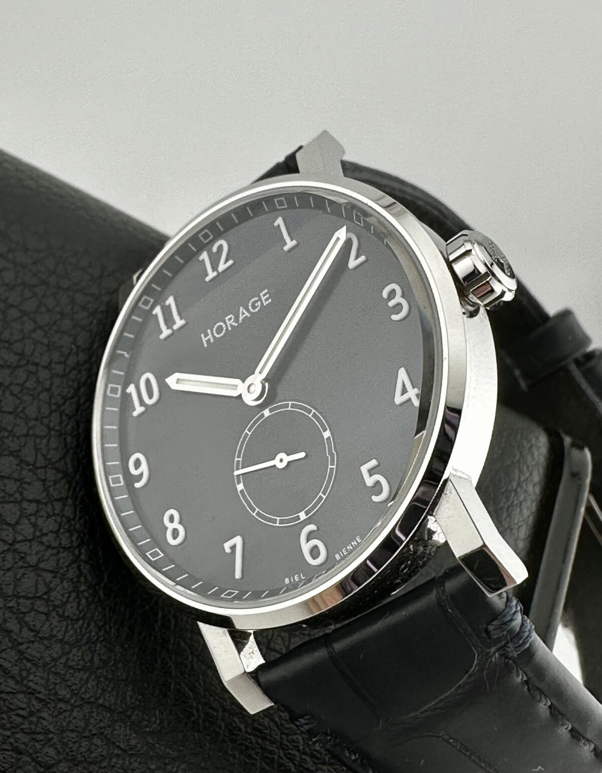 HORAGE OMNIUM K2 MIDNIGHT BLEU MICRO ROTOR SWISS AUTOMATIC 904L ROLEX STEEL 37mm