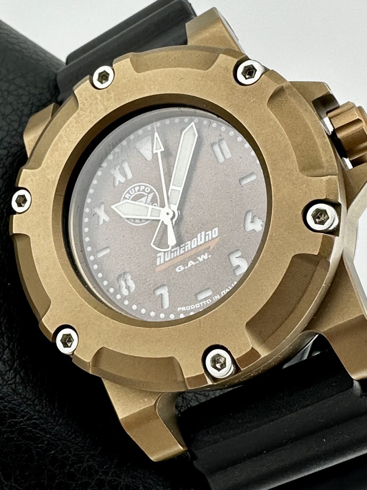 GRUPPO ARDITO NUMEROUNO BRONZO 1400M DIVER BROWN CALI DIAL BRONZE CASE BRAND NEW